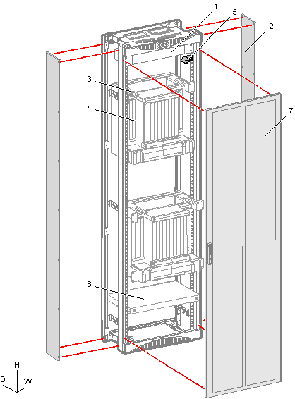 華為OSN2500,OptiX OSN2500設備結(jié)構(gòu)(圖1)
